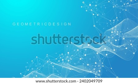 Global network connection banner design template. Header social network communication in the global business concept. Big data visualization. Internet