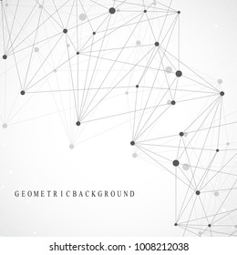 Global network connection. Network and big data visualization background. Global business. Vector Illustration