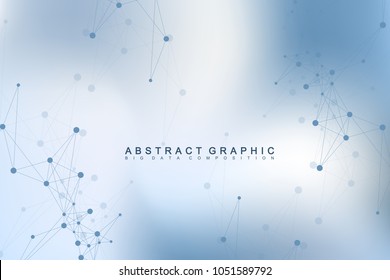 Global network connection. Network and big data visualization background. Futuristic global business. Vector Illustration