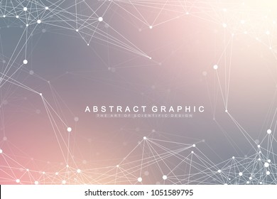 Global network connection. Network and big data visualization background. Futuristic global business. Vector Illustration