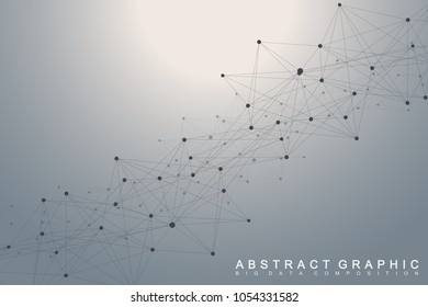Global network connection. Network and big data visualization background. Global business. Vector Illustration