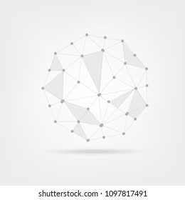 Global network connection with business concept and world map, vector illustrator