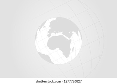 Global network connection with business concept and world map line, vector illustrator
