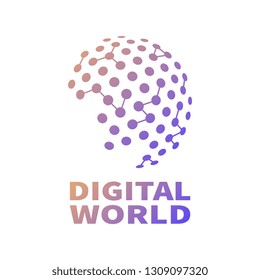 Global network connection, business concept. Vector illustrator. EPS 10
