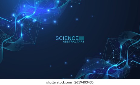 Global network connection. Global business. Social network communication. Internet technology. Vector illustration