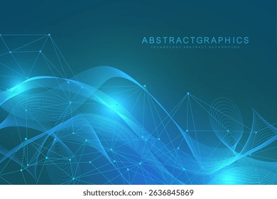 Global network connection. Global business. Social network communication. Internet technology. Vector illustration