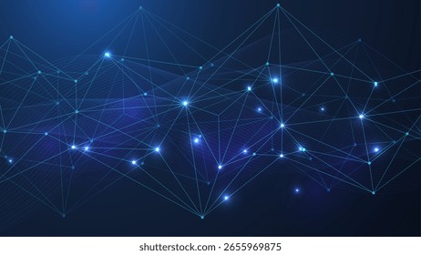 Conexão de rede global. Negócios globais. Comunicação em rede social. Tecnologia da Internet. ilustração