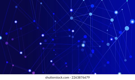 Globales Netzwerk-Verbindungskonzept. Visualisierung großer Daten. Soziale Netzwerkkommunikation in den globalen Computernetzwerken. Internettechnologie. Business. Wissenschaft.