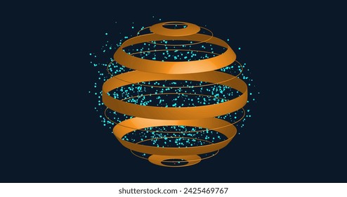 Global Network Connection with dot, point, lines. Creative Design for Advertising, Web, Poster, Social Media, Banner, Cover. Science Global Concept for Future Business Idea. Vector Illustration