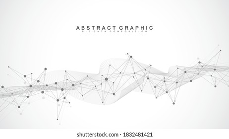 Conexión de red global. Comunicación de redes sociales en el negocio global. Concepto de punto de mapa mundial y composición de línea. Ilustración del vector