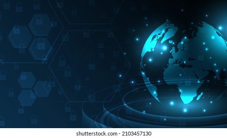 Global network connection. Global technology. World map abstract technology background global business innovation concept
