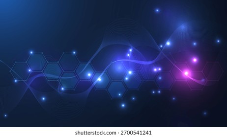 Cabeçalho ou design de banner do site de conexão de rede global. Fundo abstrato com pontos e linhas de conexão. Negócios globais. Comunicação em rede social. Tecnologia da Internet. Ilustração vetorial