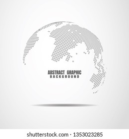 Global network connection. World map point and line composition concept of global business. Vector Illustration
