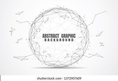 Global network connection. World map point and line composition concept of global business. Vector Illustration