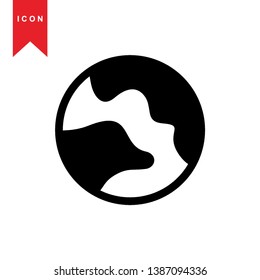 Global network connection. world map, Internet Icon - Premium Vector