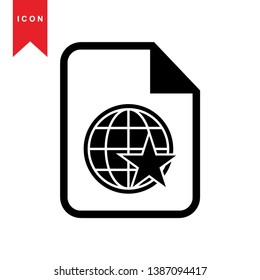Global network connection. world map, Internet Icon - Premium Vector