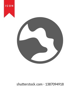 Global network connection. world map, Internet Icon - Premium Vector