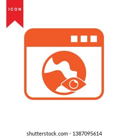 Global network connection. world map, Internet Icon - Premium Vector