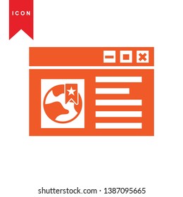 Global network connection. world map, Internet Icon - Premium Vector