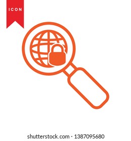 Global network connection. world map, Internet Icon - Premium Vector