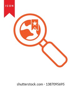 Global network connection. world map, Internet Icon - Premium Vector