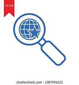 Global network connection. world map, Internet Icon - Premium Vector