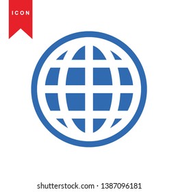 Global network connection. world map, Internet Icon - Premium Vector