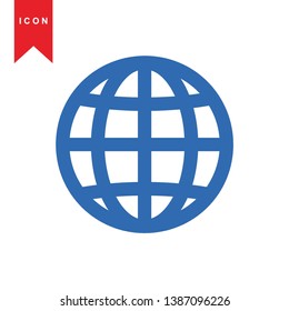 Global network connection. world map, Internet Icon - Premium Vector