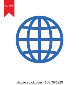 Global network connection. world map, Internet Icon - Premium Vector