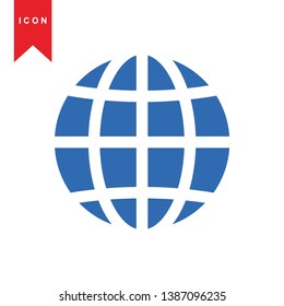 Global network connection. world map, Internet Icon - Premium Vector