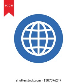 Global network connection. world map, Internet Icon - Premium Vector