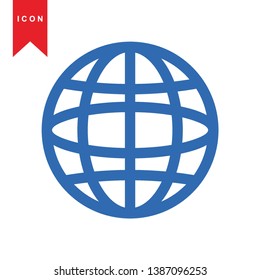 Global network connection. world map, Internet Icon - Premium Vector