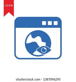 Global network connection. world map, Internet Icon - Premium Vector