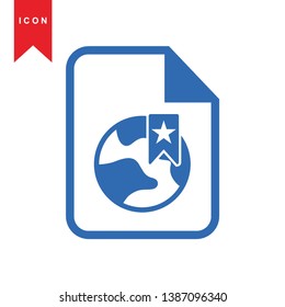 Global network connection. world map, Internet Icon - Premium Vector