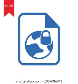 Global network connection. world map, Internet Icon - Premium Vector