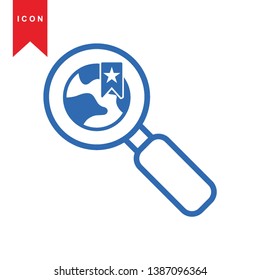 Global network connection. world map, Internet Icon - Premium Vector