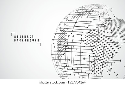 Global network connection. World map point and line composition concept of global business. Vector Illustration