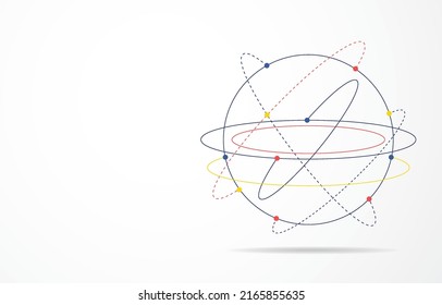 Global network connection. World map point and line composition concept of global business. Vector Illustration