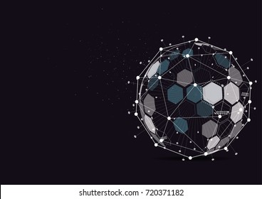 Global network connection. World map point and line composition concept of global business. Vector Illustration
