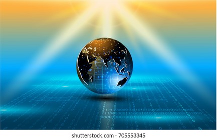 Global network connection.abstract  technology innovation concept background. Vector Illustration
