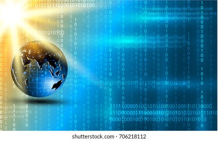 Global network connection.abstract  technology innovation concept background. Vector Illustration