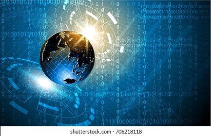Global network connection.abstract  technology innovation concept background. Vector Illustration