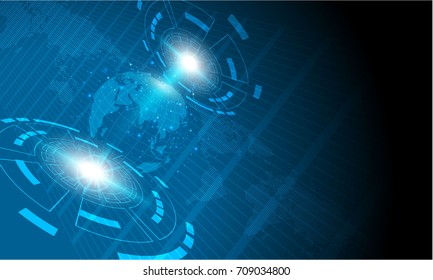 Global network connection.abstract  technology innovation concept background. Vector Illustration