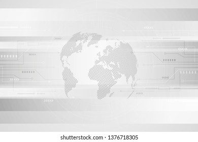 Global network connection.Business concept and internet technology.Technology background . Vector Illustration