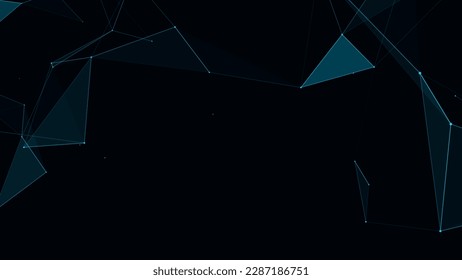 Global network connections. Abstract vector neural networks in cyberspace. Futuristic grid artificial intelligence. Technology virtual cyber dynamic.