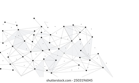 Conexiones de red globales o conexión digital fondo blanco