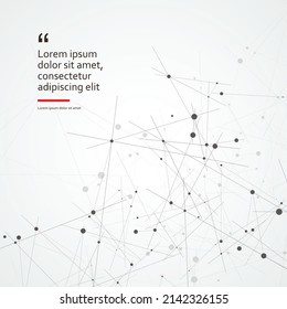 Global network connections with dots and lines. Triangles and polygon futuristic design. Vector abstract shapes