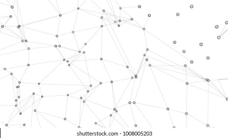Global network connections with points and lines. Vector EPS10 format, rendering of 3d