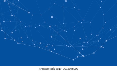 Global network connections with points and lines. Vector EPS10 format, rendering of 3d