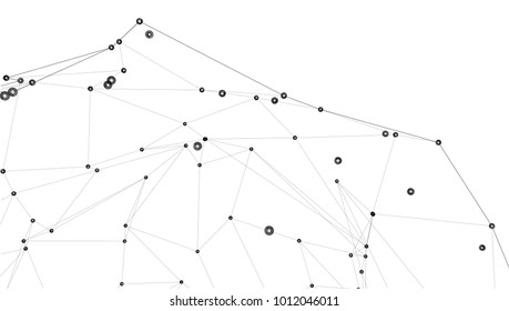 Global network connections with points and lines. Vector EPS10 format, rendering of 3d